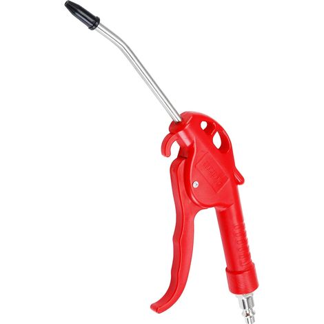 Pistolet à air comprimé, pistolet à air comprimé à haut débit pour compresseur avec buse coudée. (1/4)