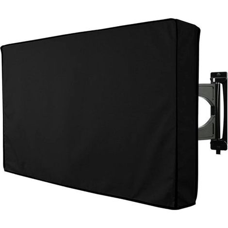 Funda protectora para TV - Protector de pantalla para exteriores - Uso en exteriores - Protección impermeable - 40-42 pulgadas - Negro (1/5)