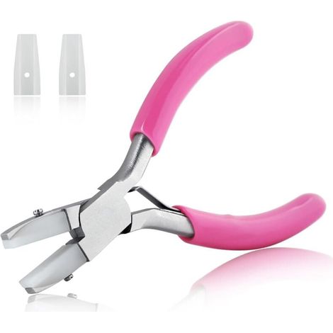 Pince à bijoux double face avec mâchoires plates en nylon, pince à bijouterie douce et précise pour la fabrication artisanale de bijoux – petite taille, idéale pour les détails fins