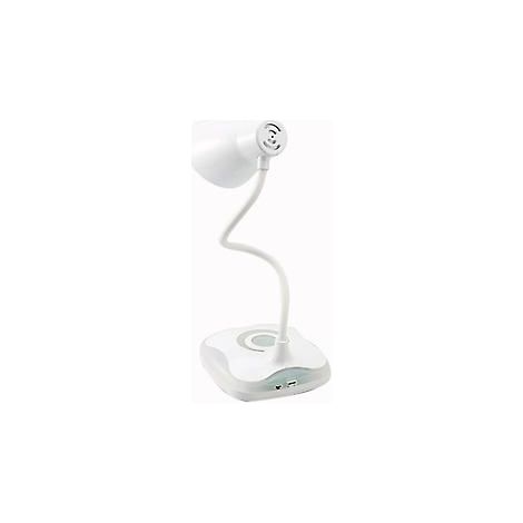 Schreibtischlampe, USB-wiederaufladbar, flexibler Hals, Augenschutz, 3 Helligkeitsstufen