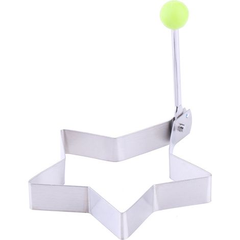 1 pièce Moule à Œuf Étoile en Acier Inoxydable, Forme pour Crêpes et Omelettes (1/5)
