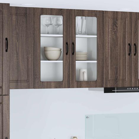 Küchenschrank Braun Eichen-Optik 80 x 31 x 80 cm Holzwerkstoff