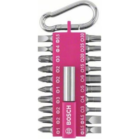 Bosch Schrauberbit-Set 21-tllg. Snap-hook Pink (1/2)
