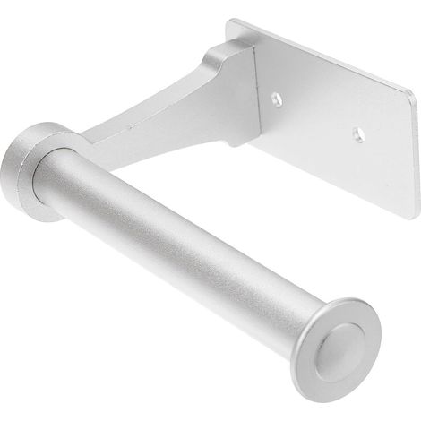Dérouleur papier toilette aluminium argenté sans perçage (1/5)