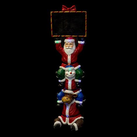 Grande décoration Lumineuse Père Noël et ses Amis en résine 20 LED H 150 cm - Feeric Christmas (1/3)