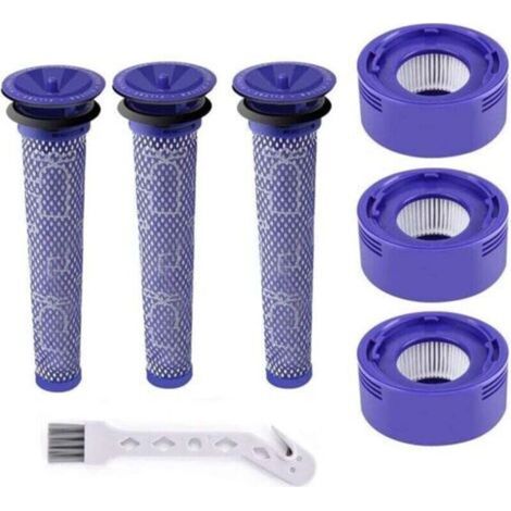 Filtre pour Dyson V7 et V8, , iltres de Rechange aspirateur pour Dyson,Absolute et Animal, 3 Post-filtres HEPA et 3 pré-filtres pour Dyson V7 et V8 (1/5)