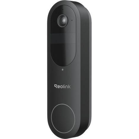 Reolink Sonnette vidéo avec batterie, Wi-Fi double bande 2K, intelligente, avec vue tête-à-pied 1:1, Interphone, Pas de carillon,Doorbell Battery (1/5)