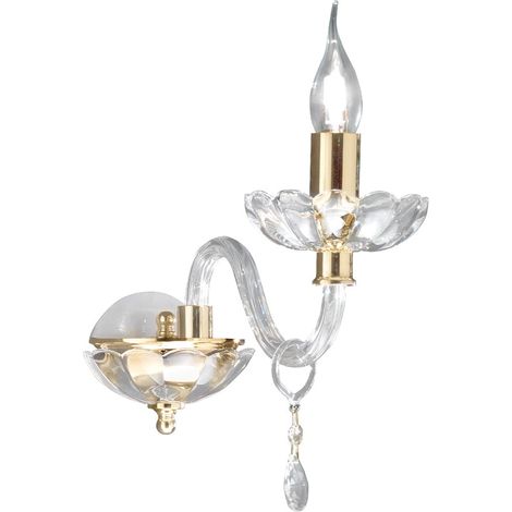 Applique murale en cristal style classique E14 Brigida 1 (1/2)