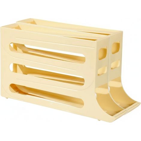 Pack 2 organizadores huevos 4 niveles capacidad 30 – Dispensador automático con ruedas (1/5)