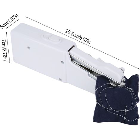 Mini- und tragbare Nähmaschine, 5 cm, ABS und Edelstahl, elektrisch, mit 4 AA-Batterien (1/5)