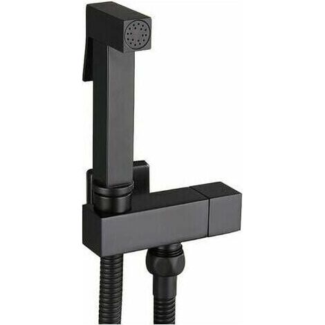 Kit completo per bidet e WC - Ottone - Nero - Per una maggiore igiene personale e comfort (1/4)