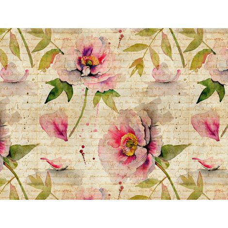 Panoramique Fleur Rose The Wall A.S. Création (1/3)