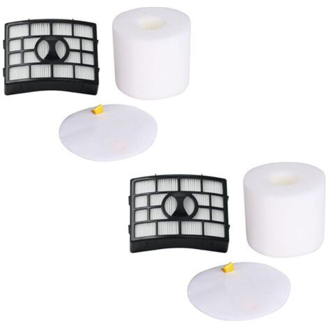 Filtre Hepa Mousse et Feutre pour Shark Rotator assuré Lift-Away Nv650 True pour Animal Domestique Nv650 W Nv652 Nv750 W Lift-Away Deluxe Nv751 Nv651 supplémentaire : Xff650 & Xhf650 2 Ensemble (1/4)
