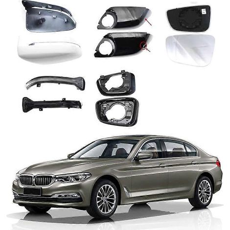 Passend für BMW 5er Reihe 5Bli Rückspiegelgehäuse 530 528 Rückspiegel Lenkstockleuchte rechts Beifahrerseite - Linse
