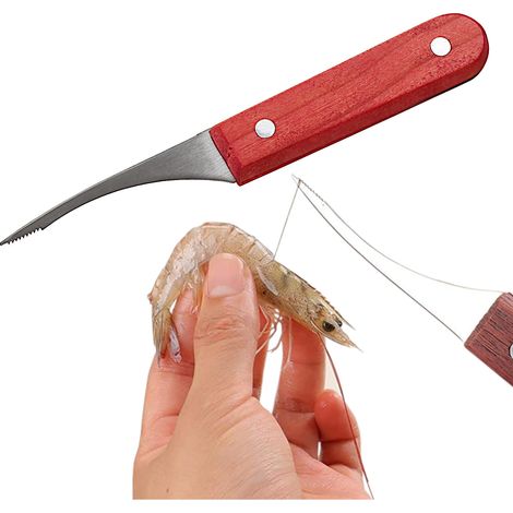 Coltello per gamberi, frutti di mare e per intaglio, 17 cm