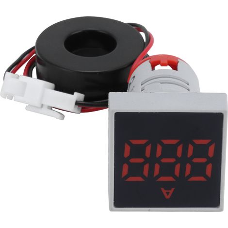 Digitales 220-V-Wechselstrommessgerät mit Amperemeter-Panel, matter Kontrollleuchte und rotem Signal (AD16-22FSA LED-Anzeige). (1/5)