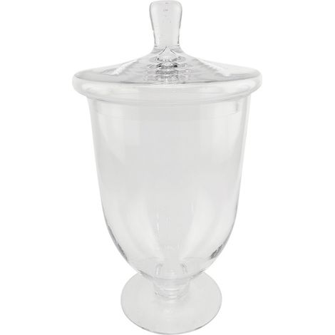 Coupe couvercle Eloise verre transparent 21x38x21cm
