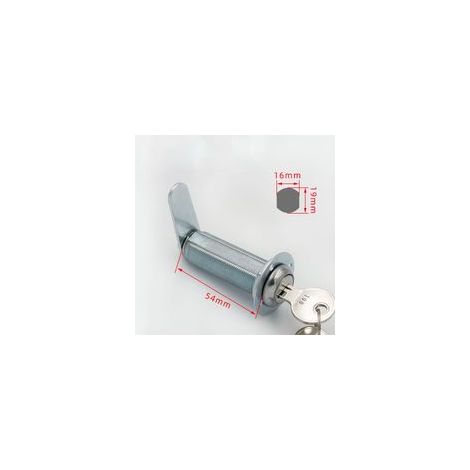Serrure à came extra longue 54mm en acier inoxydable – Résistante aux intempéries – Cache anti-poussière et joint en caoutchouc (1/5)