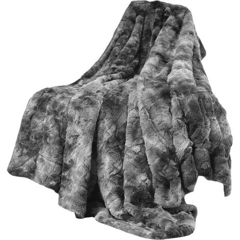 Couverture douce et moelleuse, couverture à poils longs, couvertures chaudes (1/5)