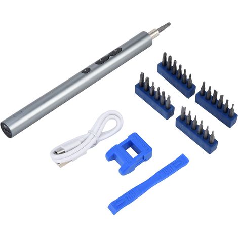 Tournevis électrique multifonctionnel rechargeable par USB 28 en 1, tournevis de précision pour téléphone portable et ordinateur portable (1/5)