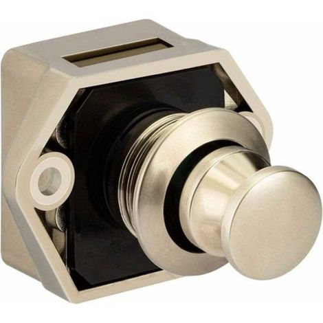 Verrou À Bouton-Poussoir - Diamètre Trou 20 Mm - Pour Caravane Camping-Car Bateau - Lot De 5 (1/4)