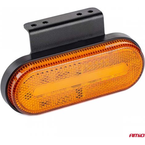 Feu de position LED OM-01-O ovale orange amio-02374 (1/4)