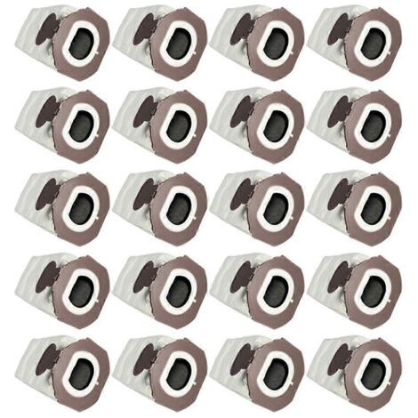 BARKBUSTERS Lot de 20 sacs à poussière de rechange pour aspirateur Vorwerk VK7 FP7 : accessoires, sacs poubelle antibactériens au charbon actif (1/5)