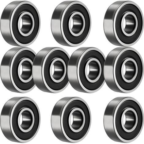 10 pièces 6004-2RS Roulements à billes, 20x42x12 mm, Roulements à billes à gorge profonde doublement protégés, adaptés aux projets DIY, tours, moteurs, imprimantes 3D, fraiseuses et (1/5)