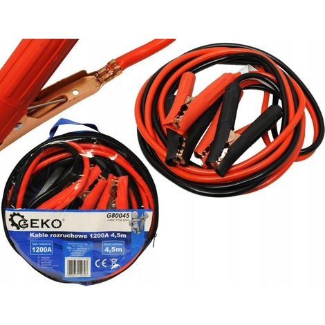 Geko Starthilfekabel 4,5m 1200A robust und flexibel