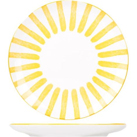 Cabana Assiette Plate D26,7cm Jaune - Cosy Et Trendy Billiet