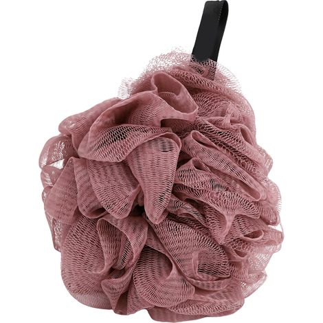 Boule de douche nettoyante pour le corps, flexible, confortable, en maille élastique riche en mousse, légère, éponge de bain suspendue kaki (1/5)