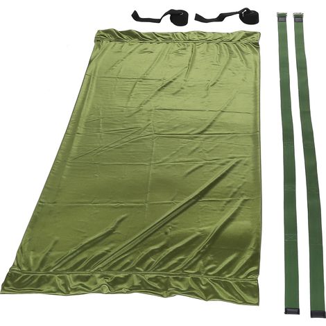 Sangle de yoga aérien pour grand écart, inversion et étirement, entraîneur de taille élastique, vert clair, avec sac PE (1/5)