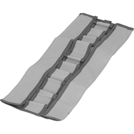 Sacoche à outils en toile imperméable épaisse, résistante à l'usure et durable, gris (1/5)
