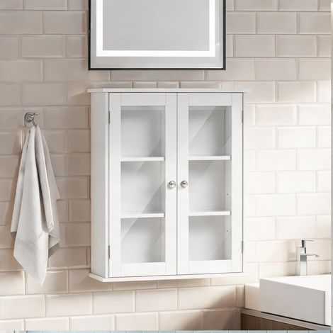 Meuble de salle de bain 3 niveaux 55 x 20 x 65 cm (1/5)