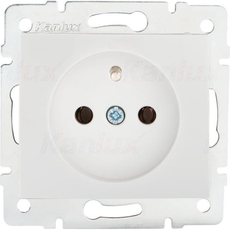 Einzelne französische Steckdose DOMO Kanlux 24735 (1/3)