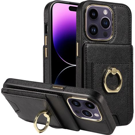 Coque de protection pour iPhone 15 Pro Max (Noir) - Fine et résistante (1/5)