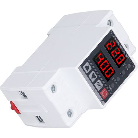 Spannungsschutzgerät mit automatischer Wiederherstellung, einstellbarer Über- und Unterspannungsschutzschalter, 220 V AC, 40 A (1/5)