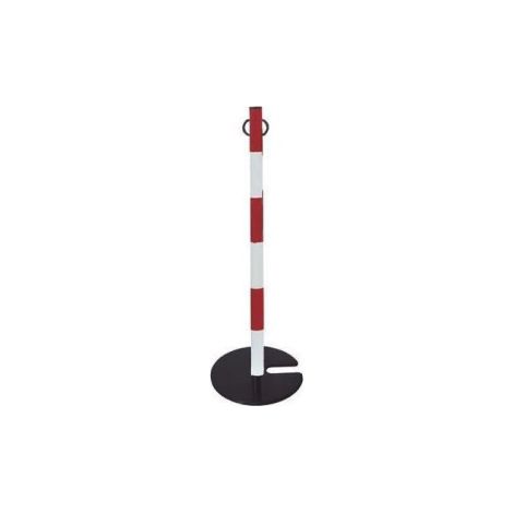 Poste de acero BEKO100RB - Rojo/Blanco