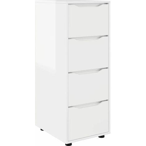 Maison Exclusive - Armadio Bianco Lucido 40 x 48 x 105 cm Legno multistrato