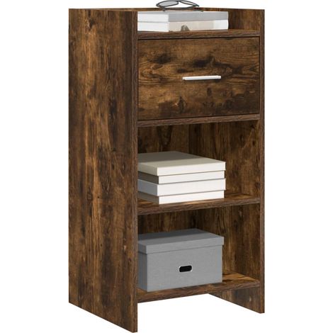 Sideboard/Anrichte/Buffet Geräucherte Eiche 40 x 36 x 80 cm Holzwerkstoff LXWW752690 (1/5)