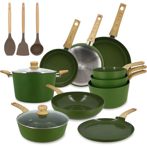 Set 13 pièces de cuisson aluminium, COLORAMA