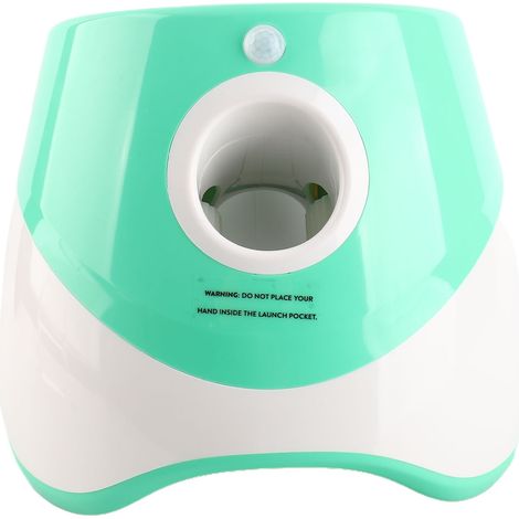Lanceur de balles automatique pour chien, rechargeable, 3 modes, interactif, pour intérieur et extérieur, vert (1/5)
