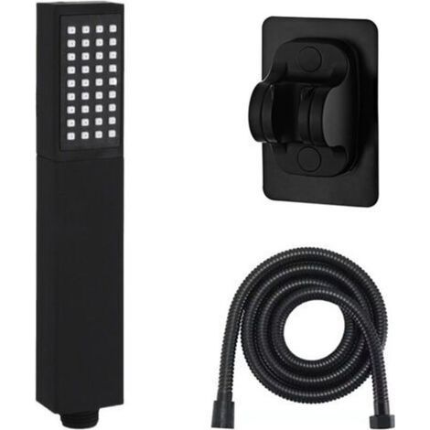High-pressure shower head with 1.5m hose – Brass and ABS – Anti-limescale silicone nozzle – Easy installation (1/5)