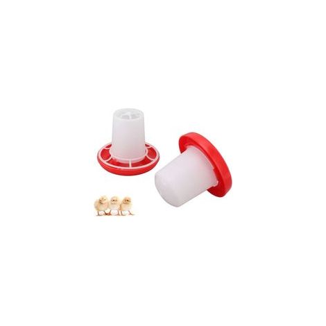 Kit de Mangeoire et Abreuvoir pour Poussins Mangeoire pour Volaille Fontaine de Volaille en Plastique Abreuvoir de Volaille