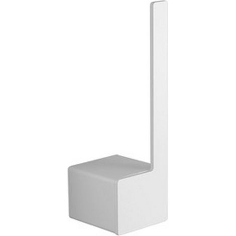 Porta rotolo design verticale in acciaio inox finitura bianca opaca  NUEVO-B kamalu