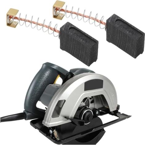 2 Paires de Balais de Charbon à Ressort 18,5 X 13,8 X 6,3 Mm Compatible avec Parkside PHKS1450 BJ 2004 Moteur de Scie Circulaire (1/3)
