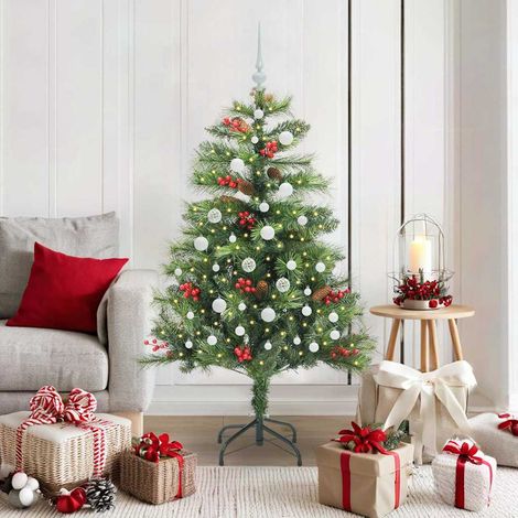 Árbol de Navidad artificial Verde 150 cm PVC y Metal