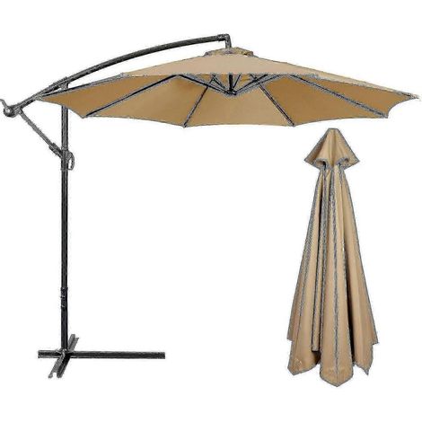 Toile de rechange de 3 m pour parasol de jardin/terrasse à 6 ou 8 bras (1/5)