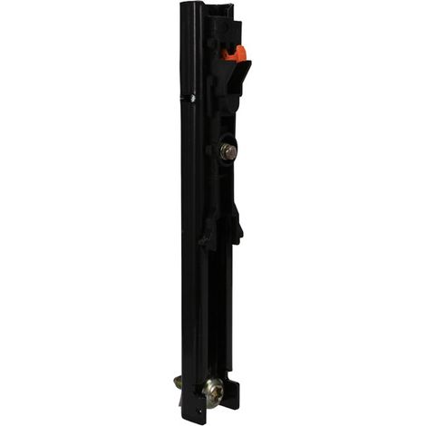 One black plastic seatbelt securing track for Peugeot 807, 207, 301, 2008, 407, and 60 models. (1/4)
