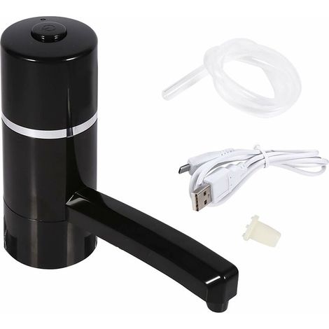 Jeffergarden 1x bouteille Rechargeable sans fil, pompe électrique pour eau potable, distributeur Portable USB (noir) (1/5)